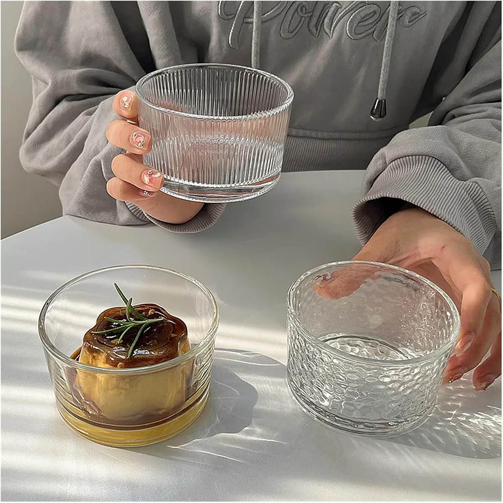 Meal Prep Kit - Clear Glass Mini Bowls Set Kitchen