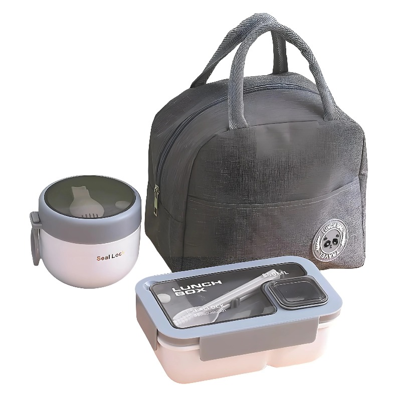 3-Piece Leakproof Lunch Contai - Meal Prep Kit 评论和价格