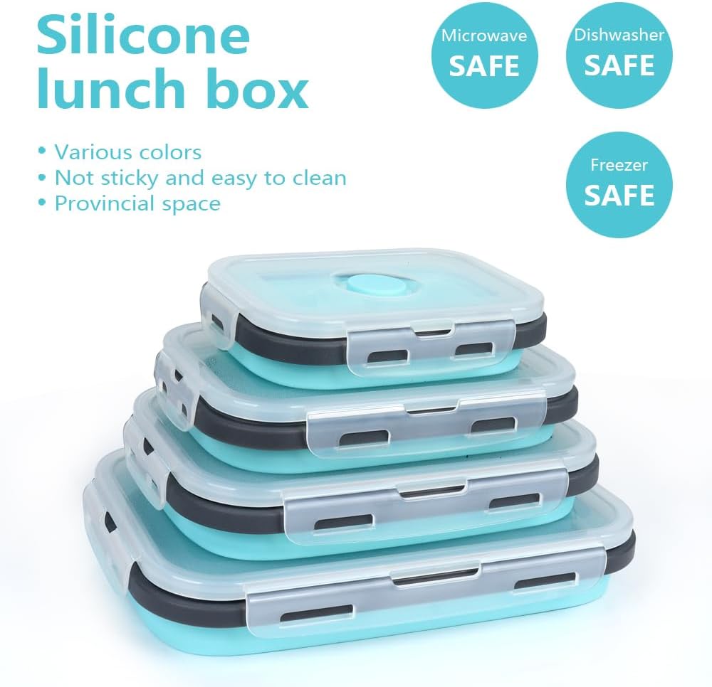 4PS Collapsible Food Storage C - Meal Prep Kit 评论和价格