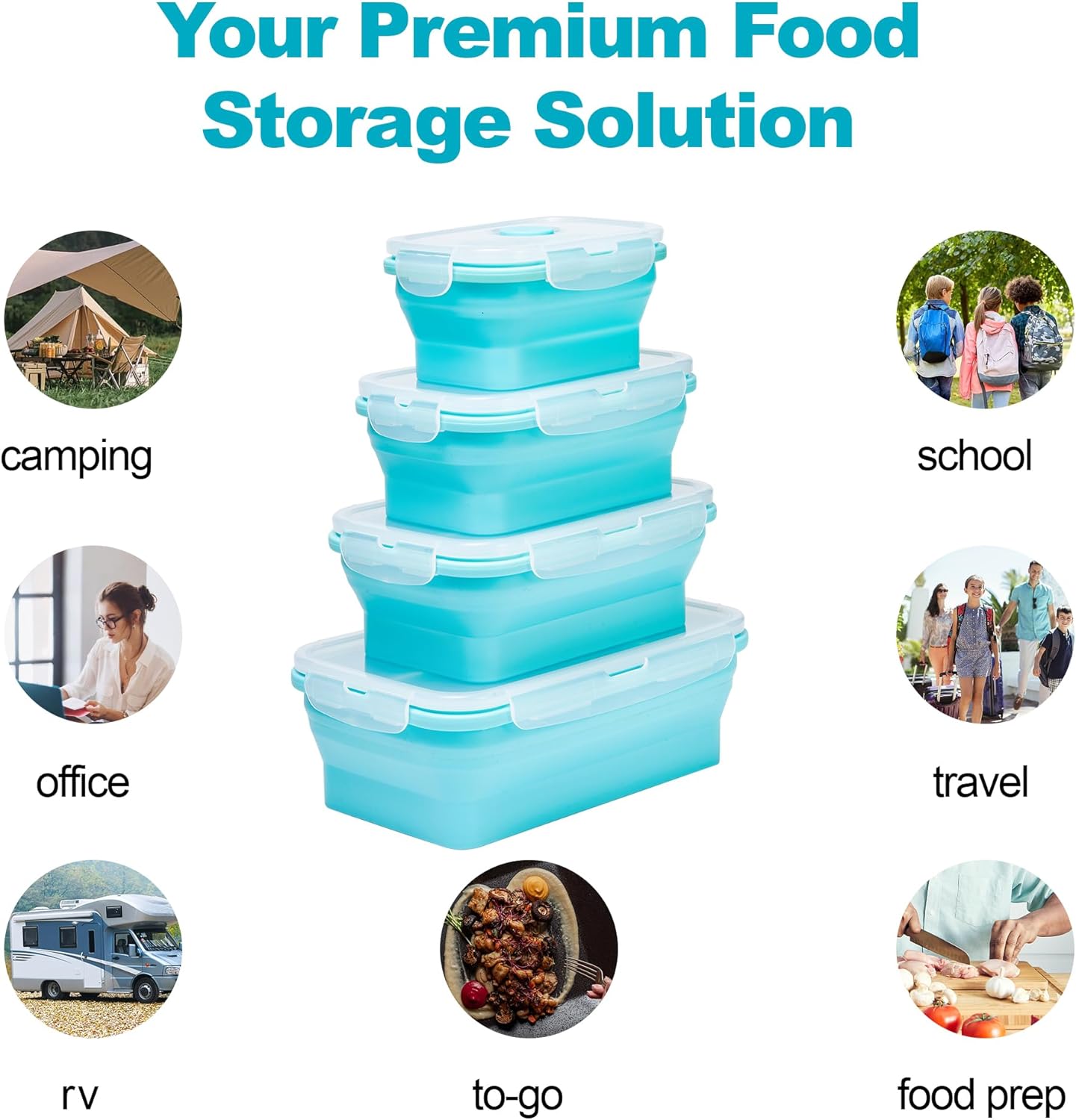 Collapsible Food Storage Conta - Meal Prep Kit 评论和价格