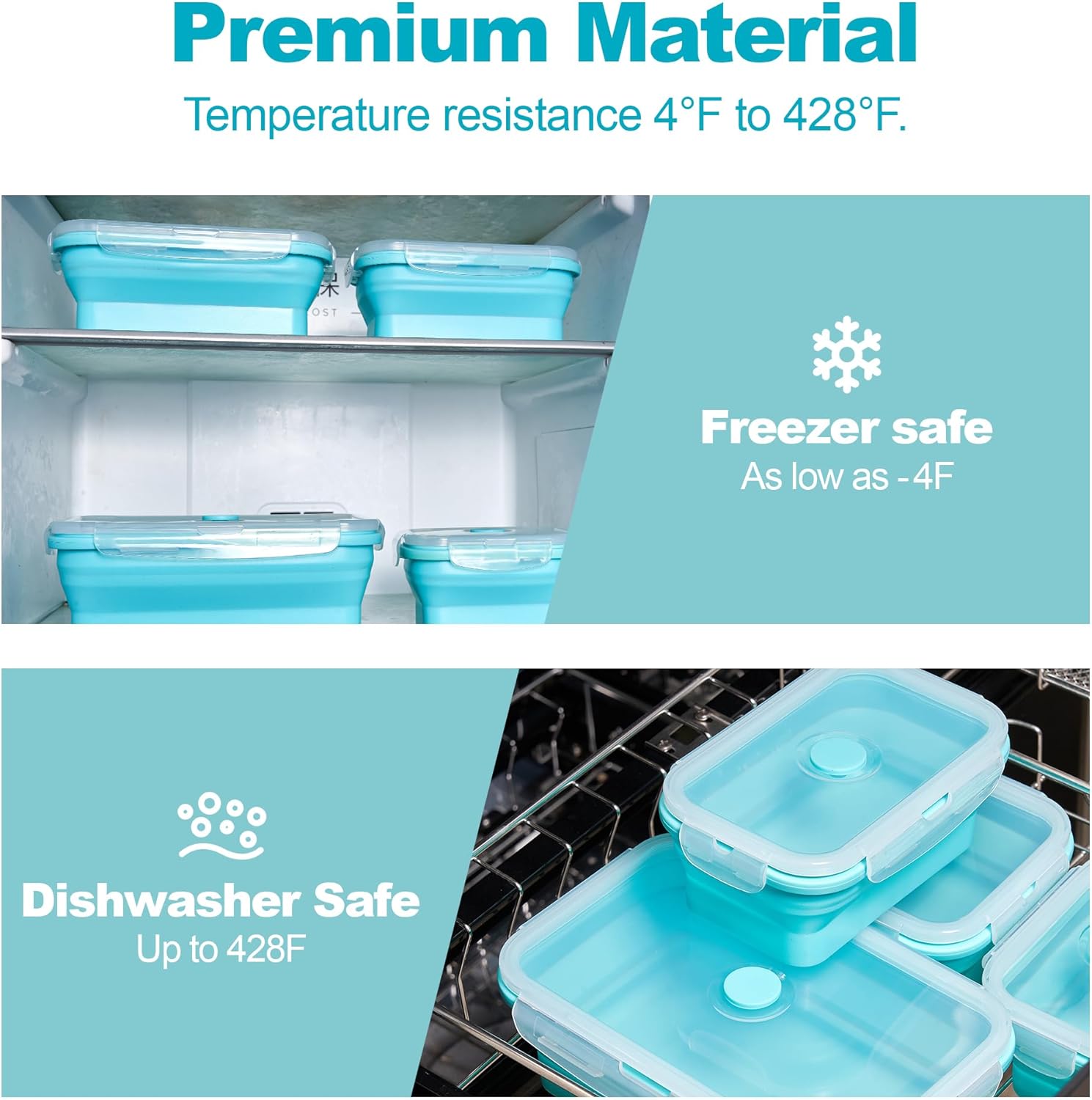 Collapsible Food Storage Conta - Meal Prep Kit 评论和价格