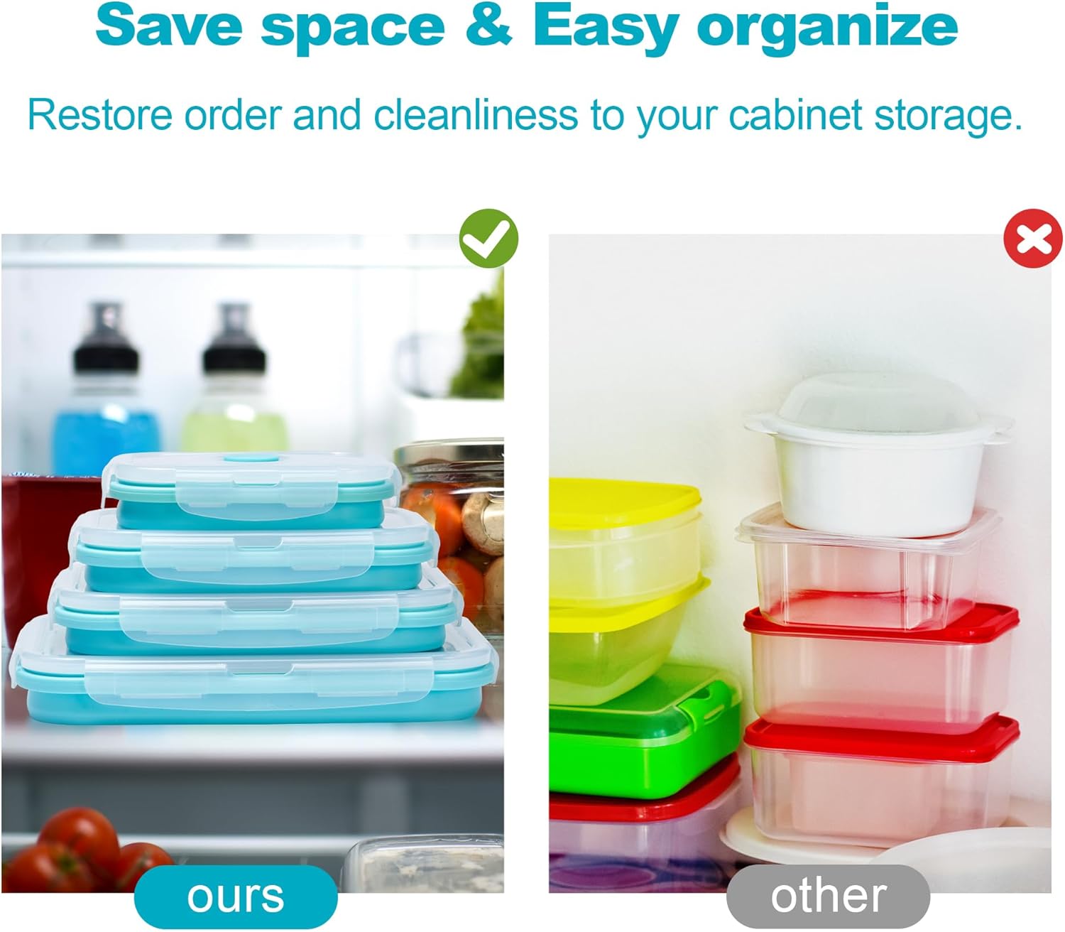 Collapsible Food Storage Conta - Meal Prep Kit 评论和价格