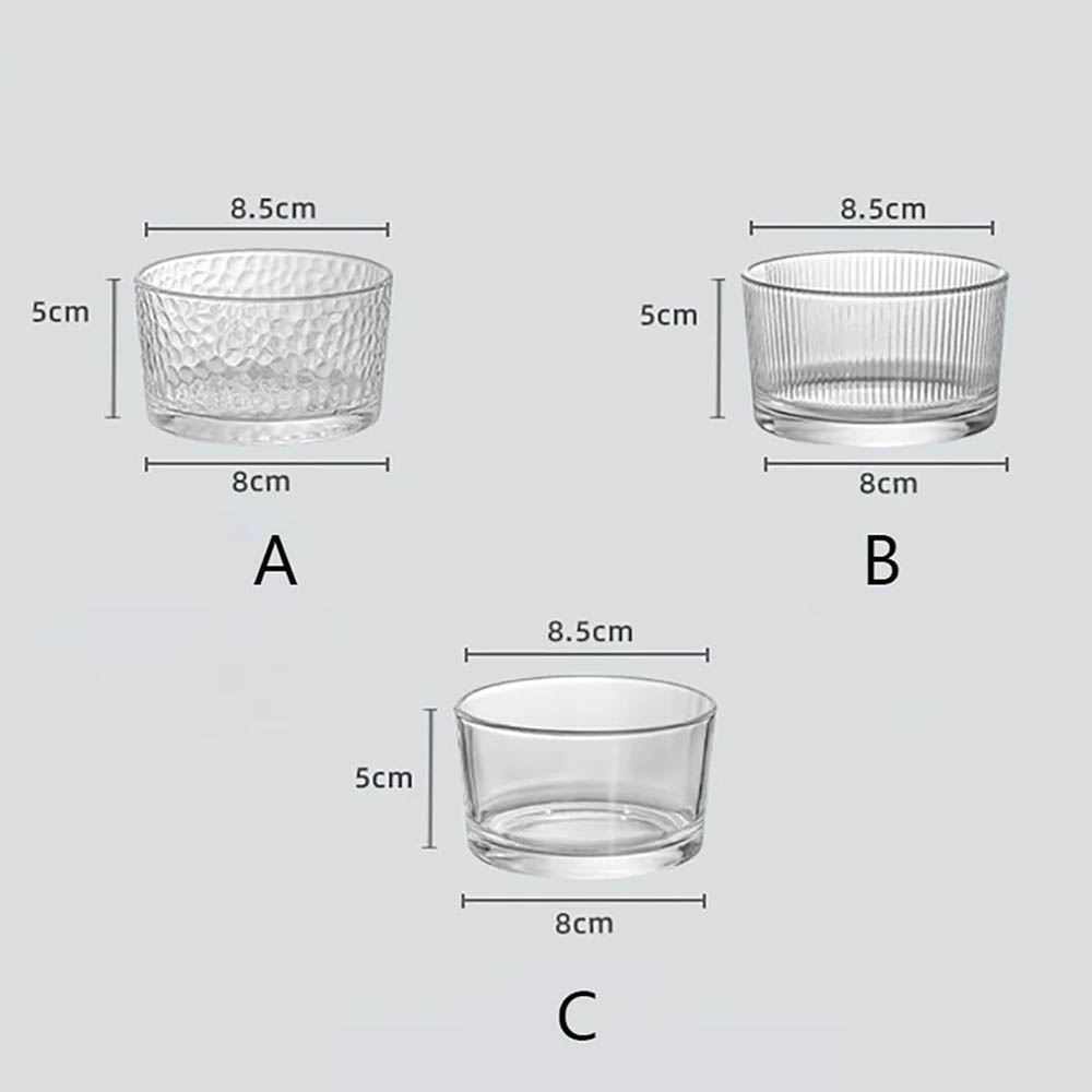 Clear Glass Mini Bowls Set Kit - Meal Prep Kit 评论和价格