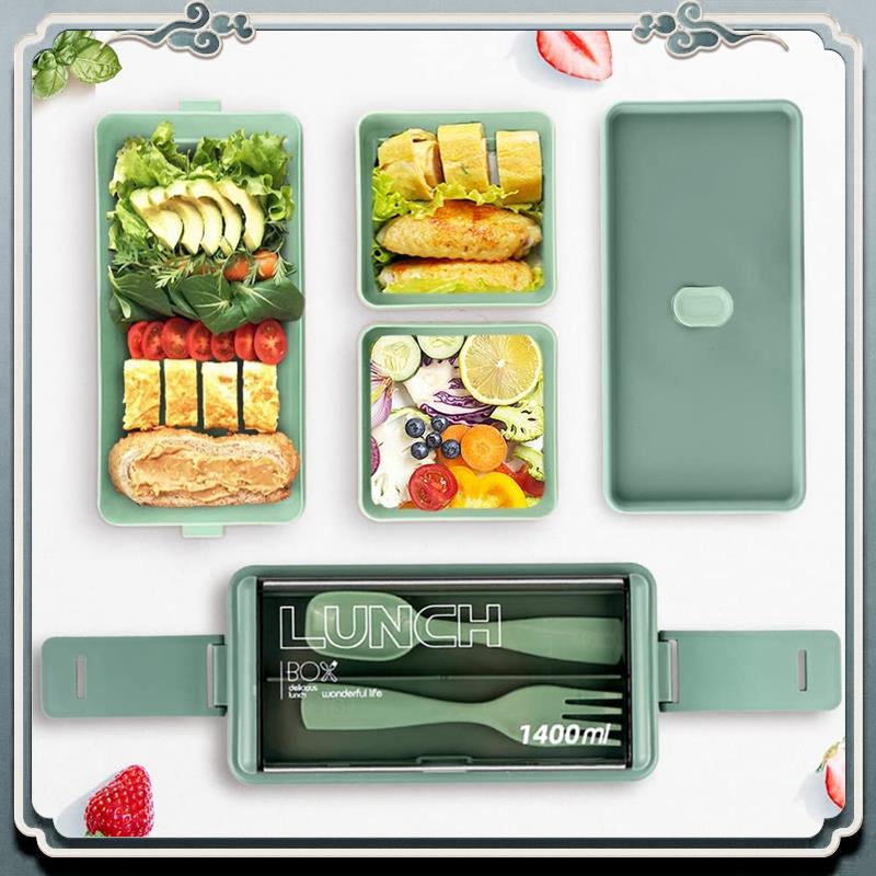 Durable Bento Box Kit, 47.35OZ - Meal Prep Kit 评论和价格
